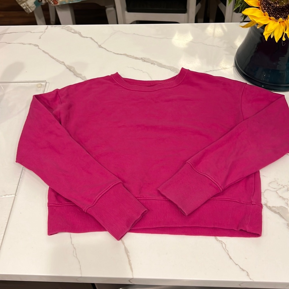All in motion brand. Girls cozy sweatshirt.  Size 7/8 med.